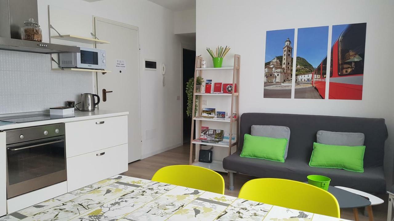 Ferienwohnung Le Stanze Del Trenino Rosso Tirano Exterior foto